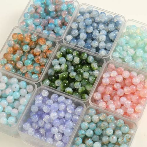 10mm Fresh Chalcedony Beads Glass Bead Burst Beads Antique Accessories Women Diy Fashion Style Factory Wholesale