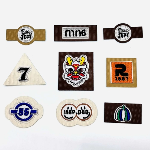spot embroidery trademark clothing accessories diy patch shoes and hats luggage accessories english letters leather label cloth label cloth stickers