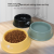 SoododoXDL-93602Pet bowl Dog food bowl Dog and cat food utensils Dog bowl anti-rollover plastic round bowl pet food bowl