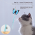 Soododo XDL-93547New cat-teasing stick cat-teasing pole cat toy solid wooden handle cat toy feather butterfly cat-teasing stick pet toy wholesale