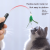Soododo XDL-93547New cat-teasing stick cat-teasing pole cat toy solid wooden handle cat toy feather butterfly cat-teasing stick pet toy wholesale