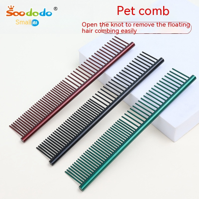 SoododoXDL-92451Pet comb Cat grooming row comb Cat comb unknot floating hair removal comb Dog comb Pet supplies