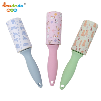 SoododoXDL-Roller sticky hair remover Removable pet hair remover Clothes Dog and cat hair remover Replace paper hair remover