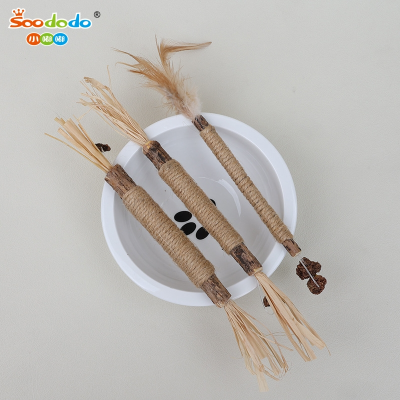 SoododoXDL-Pet supplies Wholesale Cat toys Chew teeth grinding teeth Raffia rope cleaning interactive cat-teasing toys