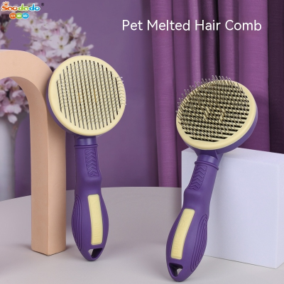Soododo XDL- 91309/91310 Cross border pet comb Dog comb Self-cleaning needle comb Cat comb to remove floating hair automatic hair removal comb hair grooming comb