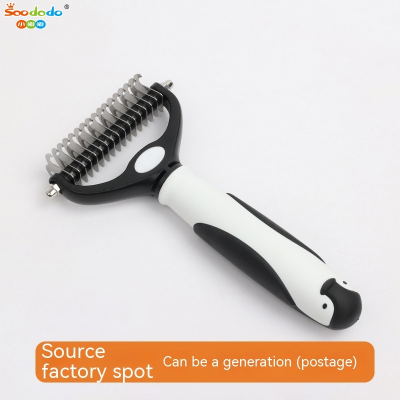 Soododo XDL-94504、94513 Pet knotting comb Double-sided hair removal comb Dog grooming hair removal knife Hair removal comb Pet products