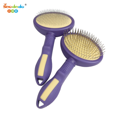 SoododoXDL-Pet Products Dog Hair Removal comb Steel needle comb Cat hair removal knotting comb Cat dog hair removal self-cleaning needle comb