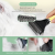 SoododoXDL-Pet knotted comb Double-sided comb Dog comb Cat silicone handle grooming rake comb blade hair removal comb