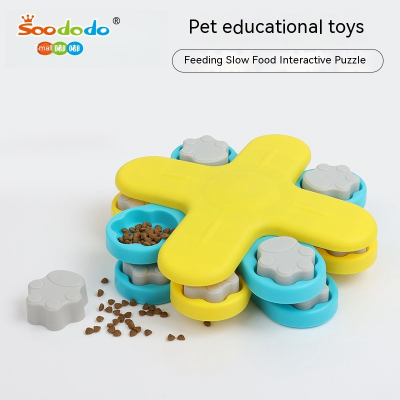 SoododoXDL-Dog toy turntable slow food feeder dog training game interactive educational pet toy manufacturers wholesale