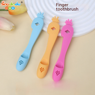 Soododo XDL-93088 Pet finger toothbrush Cat tooth Care Cat toothbrush Dog Cleaning Finger holder Dog toothbrush Pet supplies