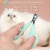 Soododo XDL-92561 Pet grooming kit Cat comb Double-sided knotted comb Cat nail clipper row comb flea comb for hair removal