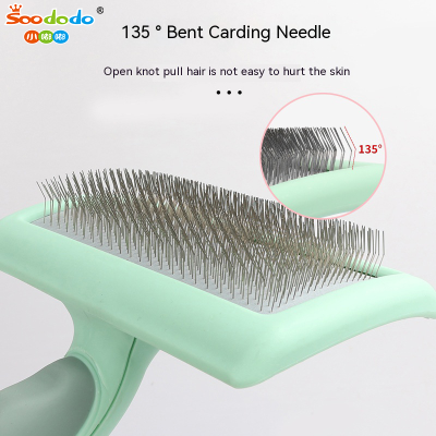 Soododo XDL-91002 Pet comb Cat dog grooming needle comb Cat comb to remove hair pulling comb to remove hair dog opening knot comb Pet supplies