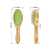 Soododo XDL-90404 Color bamboo pet comb Dog double-sided needle comb Cat beauty bag massage comb pig hair removal brush Pet supplies