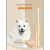 SoododoXDL-Color bamboo double-sided row comb Dog comb Pet grooming hair removal comb Cat flea comb hair removal knot opening pet supplies