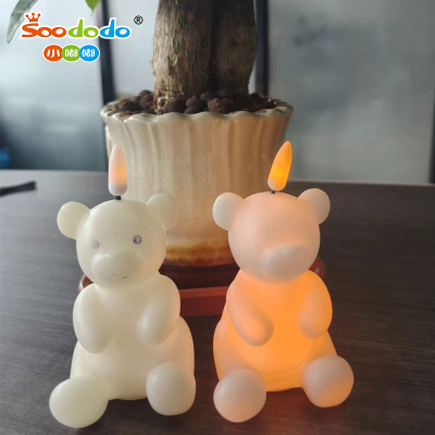 SoododoXDLZD-001 vinyl bear candle light Animal shape candle light Candle light dinner light study light
