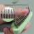 Soododo XDL-94618 Double row spike comb Dog comb Teddy pet needle comb Open knot removal brush Beauty spike comb