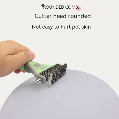 Soododo XDL- 94608 Pet double-sided knotted comb Dog cat hair removal brush needle comb rake comb