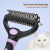 Soododo XDL-91707 Clean Beauty two-sided pet comb brush knotted razor dog knotted comb