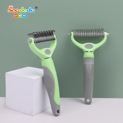 Soododo XDL-94617 Double knotted comb Cat hair remover dog hair cleaner Beauty comb