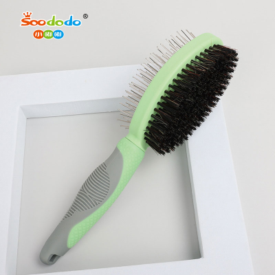 Soododo XDL- 94601 Pet hair comb Cat and dog two-sided soft needle air cushion comb Dog clean hair removal comb