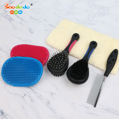 Soododo XDL-92509 Pet cleaning kit Cat and Dog Massage Grooming bath supplies Float comb row comb