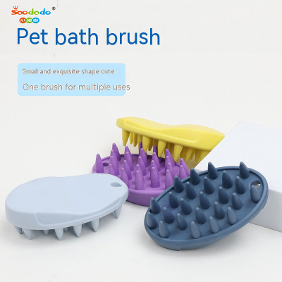 Soododo XDL-92636 Pet bath Massage brush Dog cleaning grooming brush Cat grooming massage brush Pet supplies