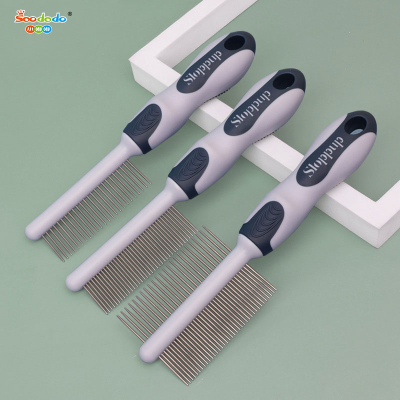 Soododo XDL-94959 Pet comb Cat double-sided row comb dog unknot to float hair Clean grooming comb Pet supplies
