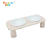Soododo XDL-936156 Cat bowl Ceramic double bowl Drinking water cat food bowl to prevent upset solid wooden pet table dog bowl