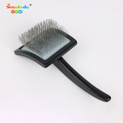 Soododo XDL-92006 7 Pet needle comb Dog hair grooming comb Dog comb Cat Styling to float hair removal Wooden handle cat comb