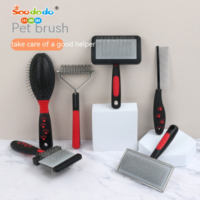 Soododo XDL-SZ002 Pet comb Dog hair Grooming Double-sided needle comb Removal cat comb Cat row comb Open knot comb removal comb