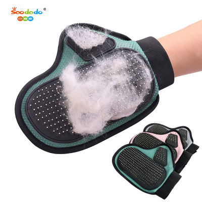 Soododo XDL-92613 Pet bath massage Hand cat gloves Cat dog to float hair comb cleaning needle comb Pet supplies wholesale