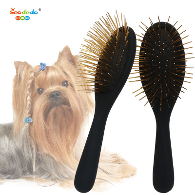 Soododo XDL-90202.07 Pet Comb Wholesale Cat and Dog cleaning grooming comb Pet wood knotted off floating comb Massage dog comb