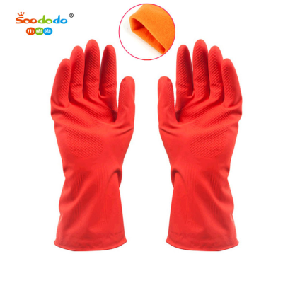 Soododo XDBDPN004 Cross-border Pet cleaning gloves dishwashing gloves Winter cleaning sanitary laundry gloves 31CM smart rubber warm gloves