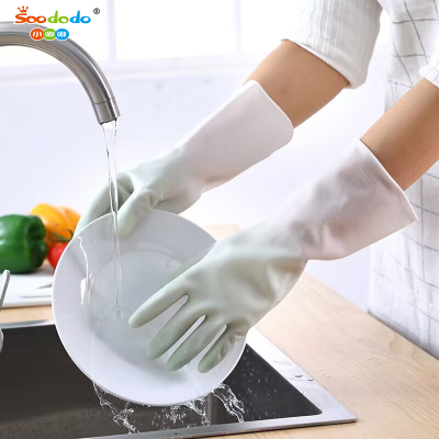 SoododoXDBDPN-009 Pet bath pvc gloves Cleaning household rubber durable pvc gloves for women