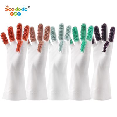 SoododoXDBDPN-010 Pet cleaning gloves Kitchen cleaning dishes wear-resistant waterproof rubber