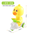 Soododo XDCL6688-12 cartoon press walking Yellow duck motorcycle toy car children's toys