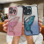 Glitter Meng Die Quicksand for iPhone 15promax Phone Case Electroplated Butterfly Iphone14 Transparent Lens Protector