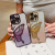 Glitter Meng Die Quicksand for iPhone 15promax Phone Case Electroplated Butterfly Iphone14 Transparent Lens Protector