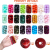 1200 Pcs 8mm Resin Beads for Jewelry Making Craft DIY 24 Colors Loose Beads Round Shape Crystal Spacer Beads with Small Hole for DIY Friendship Bracelet Necklace Earrings
