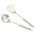 Stainless Steel Kitchenware round Handle Spatula Drain Soup Ladle Soup Spoon Meat Fork Length Meal Spoon Restaurant Hotel Kitchen Supplies