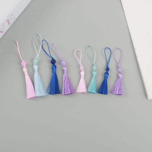 diy纯色手工流苏人造丝挂件配饰吊穗书签配饰定制批发