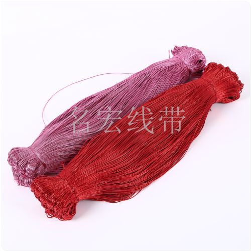 colorful braided hair dreadlocks colorful ropes pink color 16-strand round hollow rope tag string mongolian robe embroidery thread