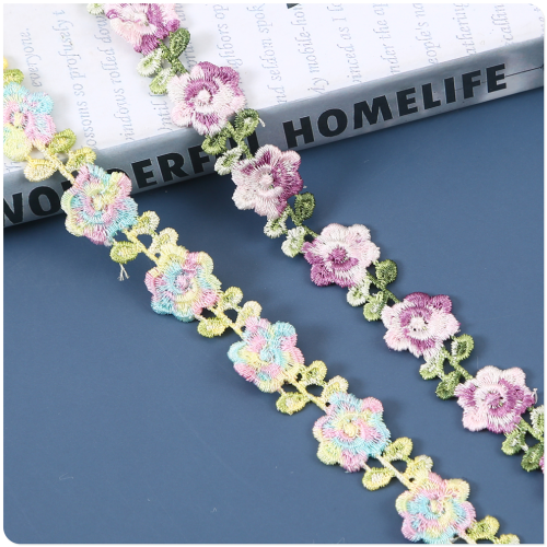 lace accessories clothing and hat fabric handmade diy decorative fabric multi-color water soluble hollow flower tassel material