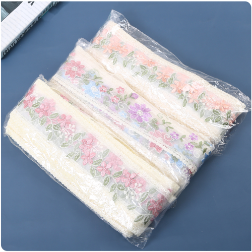 mesh water soluble embroidery clothes lace ancient chinese clothing ethnic style clothing accessories diy bow headdress