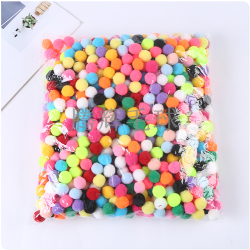 Mixed High Elastic Color Small Hair Ball DIY Children‘s Creative Handmade Hair Ball Size Mixed Ornament Material 1.5cm