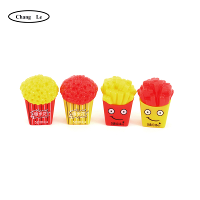 Mini Cartoon Hamburger Keychain Creative Popcorn Fries Handbag Pendant Cute Handicraft Simulation Accessories