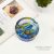 Small Mini Ashtray Creative Personalized Trend Cartoon Marine Animal Pattern Living Room Home Glass Ashtray