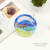 Small Mini Ashtray Creative Personalized Trend Cartoon Marine Animal Pattern Living Room Home Glass Ashtray