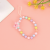 Amazon Cross-Border Hot Selling European and American Fashion All-Match Colorful Beaded Flower Bracelet Ins Special-Interest Design Bracelet for Women