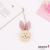 Cross-Border Easter Rabbit Shape Pendant Spring Holiday Party Shop Window Home Painting Wood Chip Decoration